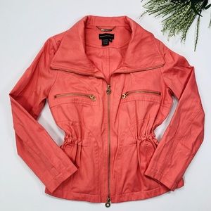 Dana Buchman | Coral Jacket Gold accents